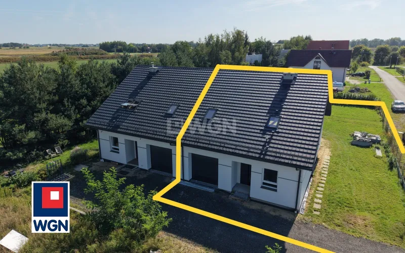 Dom na  sprzedaż Nowiny - Nowiny, działka 700m2, bliźniak 168 m2