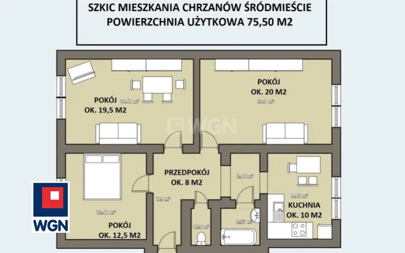 Mieszkanie na  sprzedaż Chrzanów - Na sprzedaż duże komfortowe mieszkanie w Centrum Chrzanowa